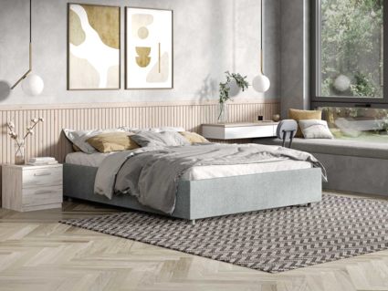 Кровать Сонум Scandinavia Экокожа Белая (с подъемным механизмом)