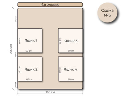 Кровать Mr.Mattress Site Box экокожа White 120х190
