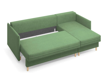 Диван Сонум Rain угловой Микровелюр Бежевый Длина 240 см