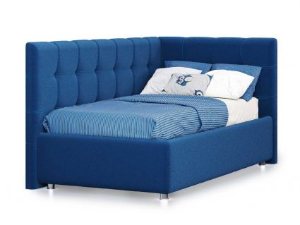 Кровать Nuvola Sabina угловая Velutto 26 160х200