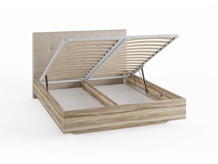 Кровать Сонум Vena Ясмунд + Рогожка Льняная (с подъемным механизмом) 180х190