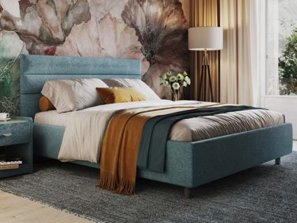 Кровать Сонум Linda Экокожа Белая (с подъемным механизмом) 160х190