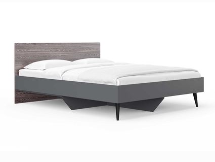 Кровать Сонум Ines Ясень анкор + серый 80х190