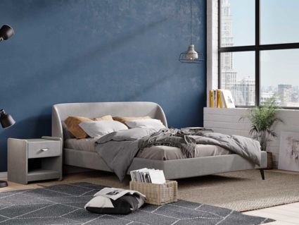 Кровать Сонум Rosa Кашемир Серый 140х190