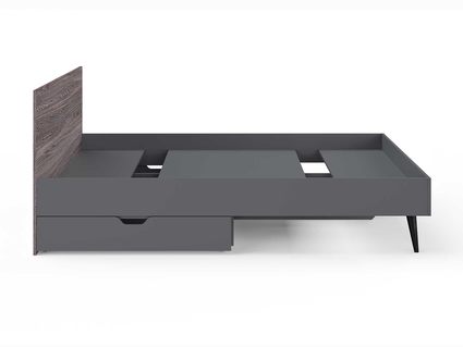 Кровать Сонум Ines Ясень анкор + серый 80х190