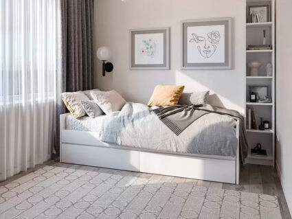 Кровать Гуд Лакк Сириус раздвижная белая