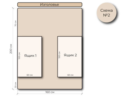Кровать Mr.Mattress Site Box велюр Grey 120х200