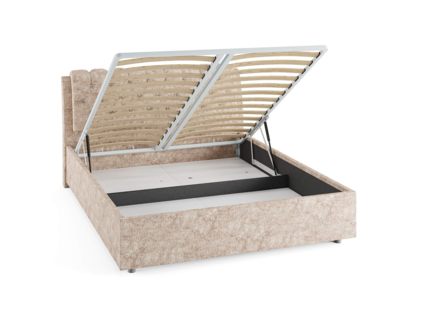 Кровать Сонум Olivia Кашемир Серый (с подъемным механизмом) 180х190