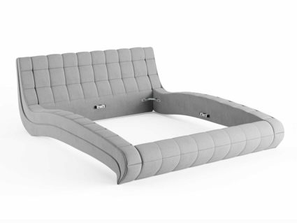 Кровать Сонум Milano Кашемир Бежевый (с подъемным механизмом) 140х200