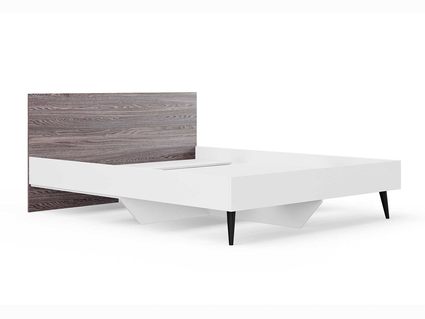 Кровать Сонум Ines Ясень анкор + белый 160х190