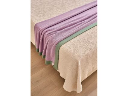 Плед Luxberry TULIP фиалка/базилик