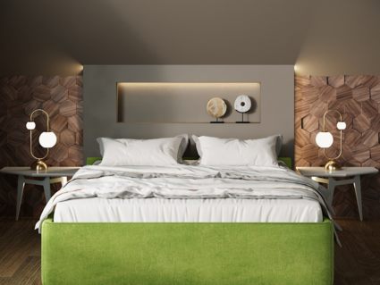 Кровать Nuvola Alba Velutto 14 (с подъемным механизмом) 180х200