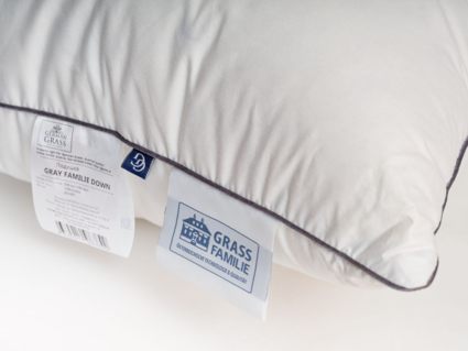 Подушка German Grass Gray Familie Down средняя 50х70
