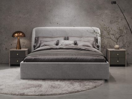 Кровать Сонум Nicole Микровелюр Оливковый (с подъемным механизмом) 160х190