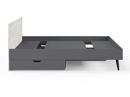 Кровать Сонум Ines Ясмунд + серый 90х190