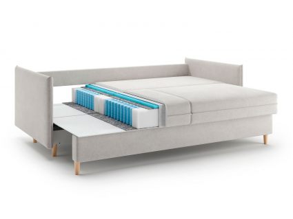 Диван Сонум Rain Рогожка зелёный Длина 215 см