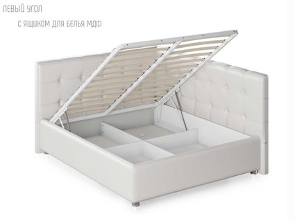 Кровать Nuvola Sabina угловая Velutto 22 (с подъемным механизмом) 180х190