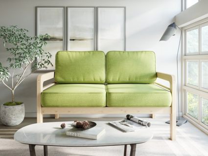 Диван Арско Бергер Мини двухместный салатовый Длина 136 см