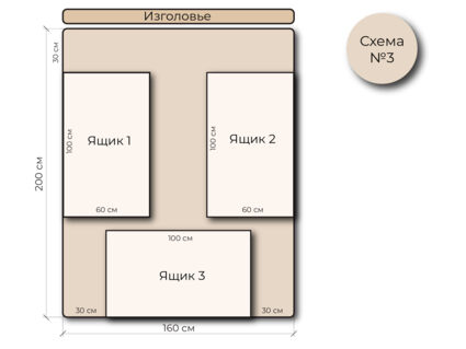 Кровать Mr.Mattress Site Box экокожа Brown 160х195