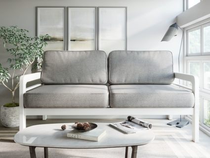 Диван Арско Бергер трехместный светло-серый Длина 172 см