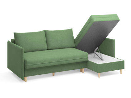 Диван Сонум Rain угловой Микровелюр Бежевый Длина 240 см