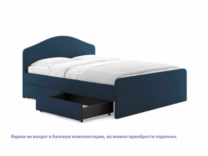 Кровать Сонум Emma Микровелюр белый 160х200