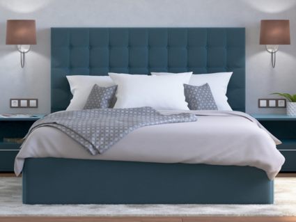 Кровать Lonax Аврора велюр Dolly-17 (с подъемным механизмом)