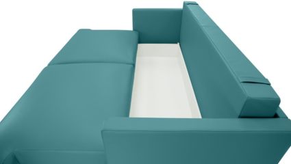 Диван Фиеста Мебель Ибица велюр Vivaldi 30 голубой