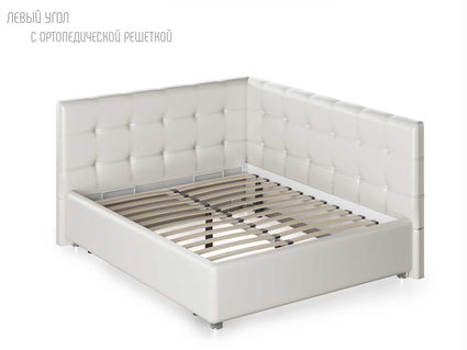 Кровать Nuvola Sabina угловая Velutto 26 160х200