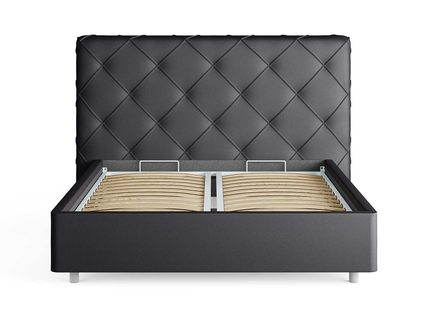 Кровать Сонум Manhattan Экокожа Коричневый (с подъемным механизмом) 180х200