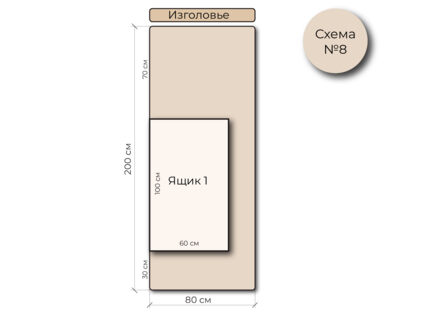 Кровать Mr.Mattress Site Box экокожа White 120х190