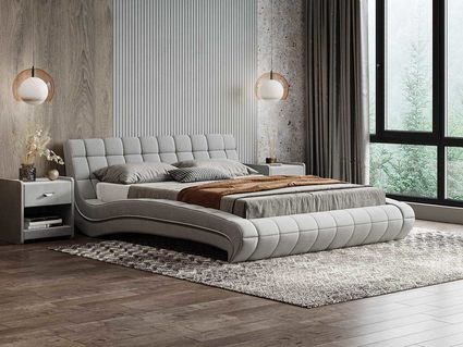 Кровать Сонум Milano Экокожа Белая 160х190