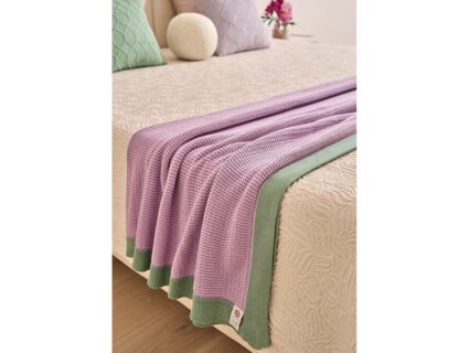 Плед Luxberry TULIP фиалка/базилик