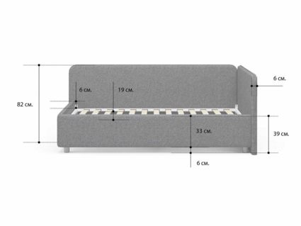 Кровать Сонум Capri Кашемир Бежевый 90х190