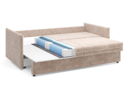 Диван Сонум Remy Микровелюр серый Длина 215 см