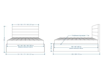 Кровать Lonax Кармела велюр Dolly-13 (с основанием) 120х200
