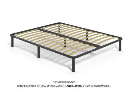 Кровать Lonax Кармела велюр Dolly-17 (с основанием) 140х190