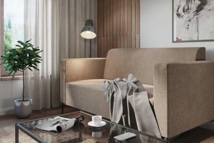 Диван Арско Ник двухместный бежевый Длина 146 см