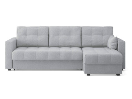 Диван Сонум Megapolis угловой Рогожка пепельный Длина 260 см