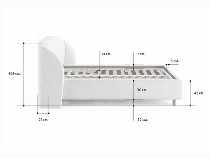 Кровать Сонум Valencia Энигма Десерт 160х190