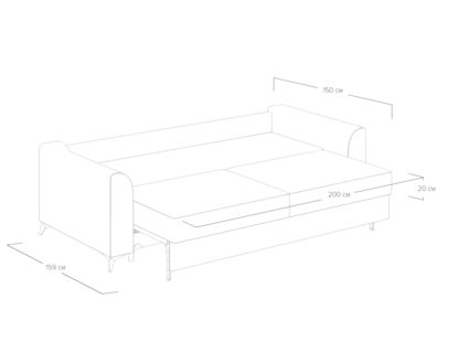 Диван Сонум Dario Тедди песочный