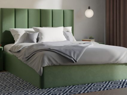 Кровать Lonax Милана велюр Dolly-13 (с основанием) 200х190