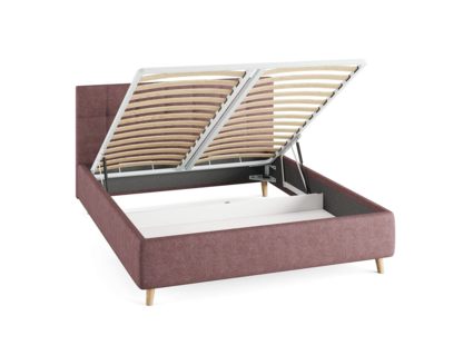 Кровать Сонум Bella Кашемир Синий (с подъемным механизмом) 140х200