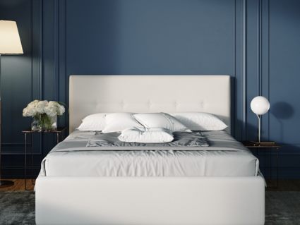 Кровать Nuvola Bianco Velutto 22 (с подъемным механизмом) 180х190