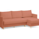 Диван Сонум Rain угловой Тедди Терракотовый Длина 240 см