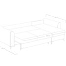 Диван Сонум Dario угловой Лаунж белый Длина 265 см