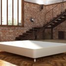 Кровать Mr.Mattress Fine Box экокожа Beige 120х190