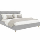 Кровать Beautyson Doris велюр Formula 961 светло-серый 120х190