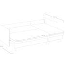 Диван Сонум Rain угловой Микровелюр Бежевый Длина 240 см