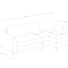 Диван Сонум Dario угловой Лаунж белый Длина 265 см
